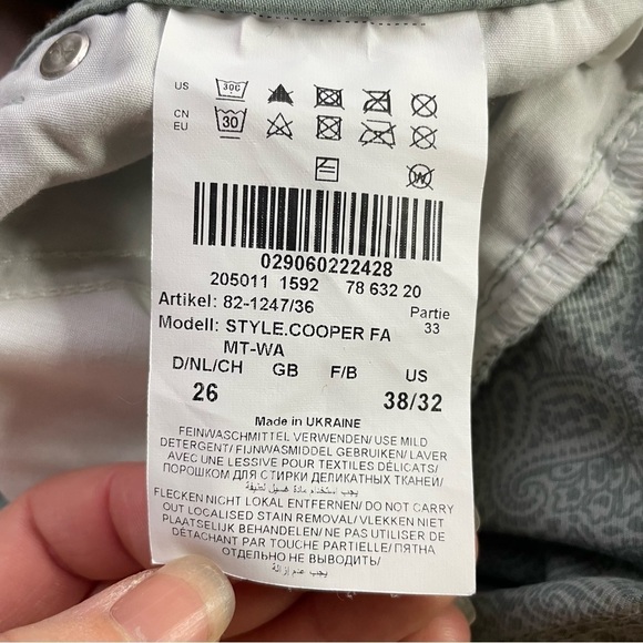 BRAX Cooper Fancy Regular Pale Green Pants, 38/32 - Picture 10 of 13